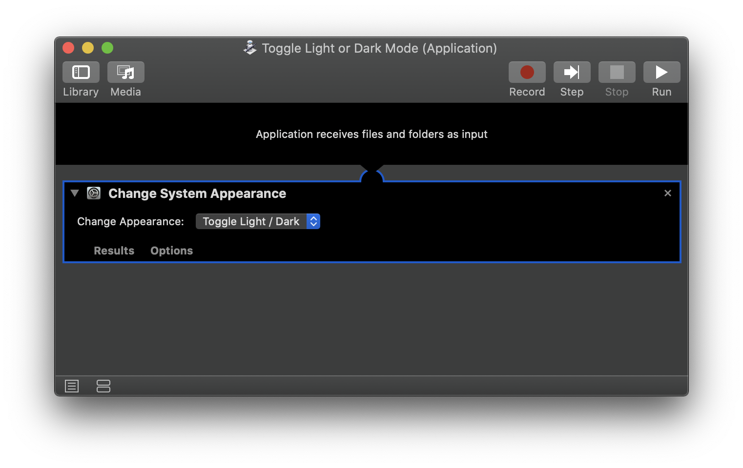 Toggle System Appearance